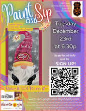 Load image into Gallery viewer, December 23rd Tuesday Paint Night at The 395 bar- El Sativo Tequila Tasting at 6:30pm