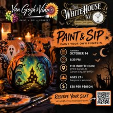 Load image into Gallery viewer, October 14th Wednesday at The Whitehouse in Carson at 6:30pm -paint your own pumpkin!🎃